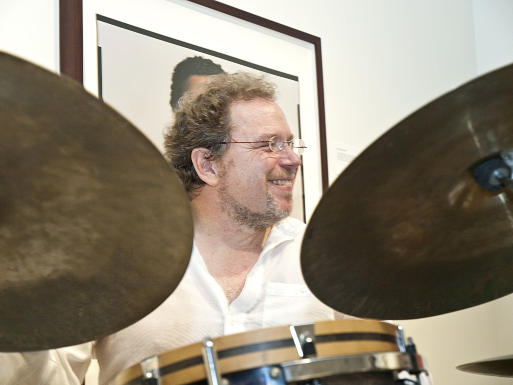 Phil Haynes with Cymbals